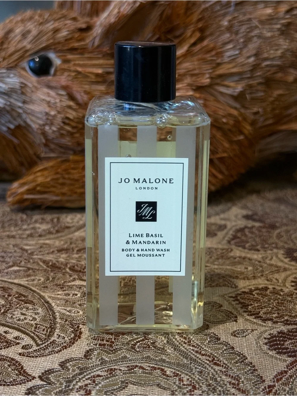 Jo Malone Lime Basil & Mandarin Body & Hand Wash - Clear Bottle with Black Cap